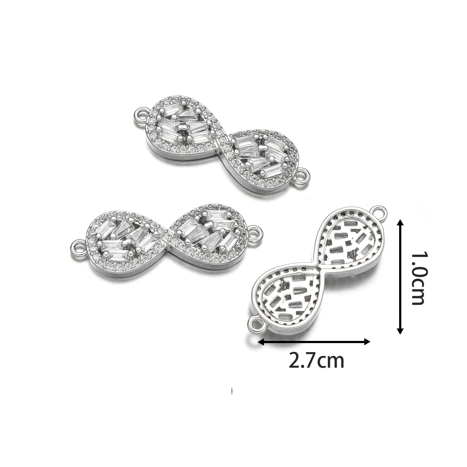 Infinity symbol hand style a (white gold)
