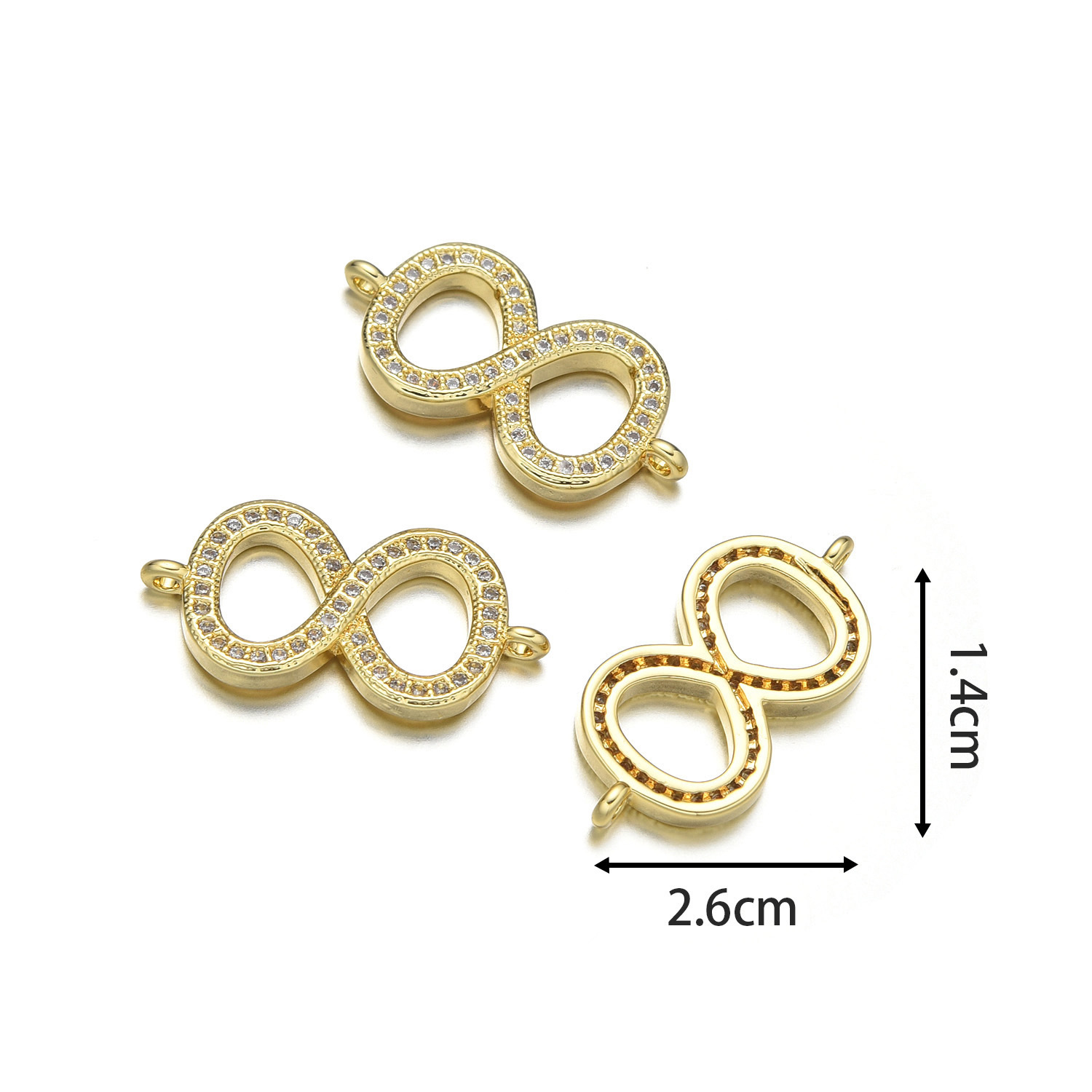 Infinity symbol hand style b (gold)
