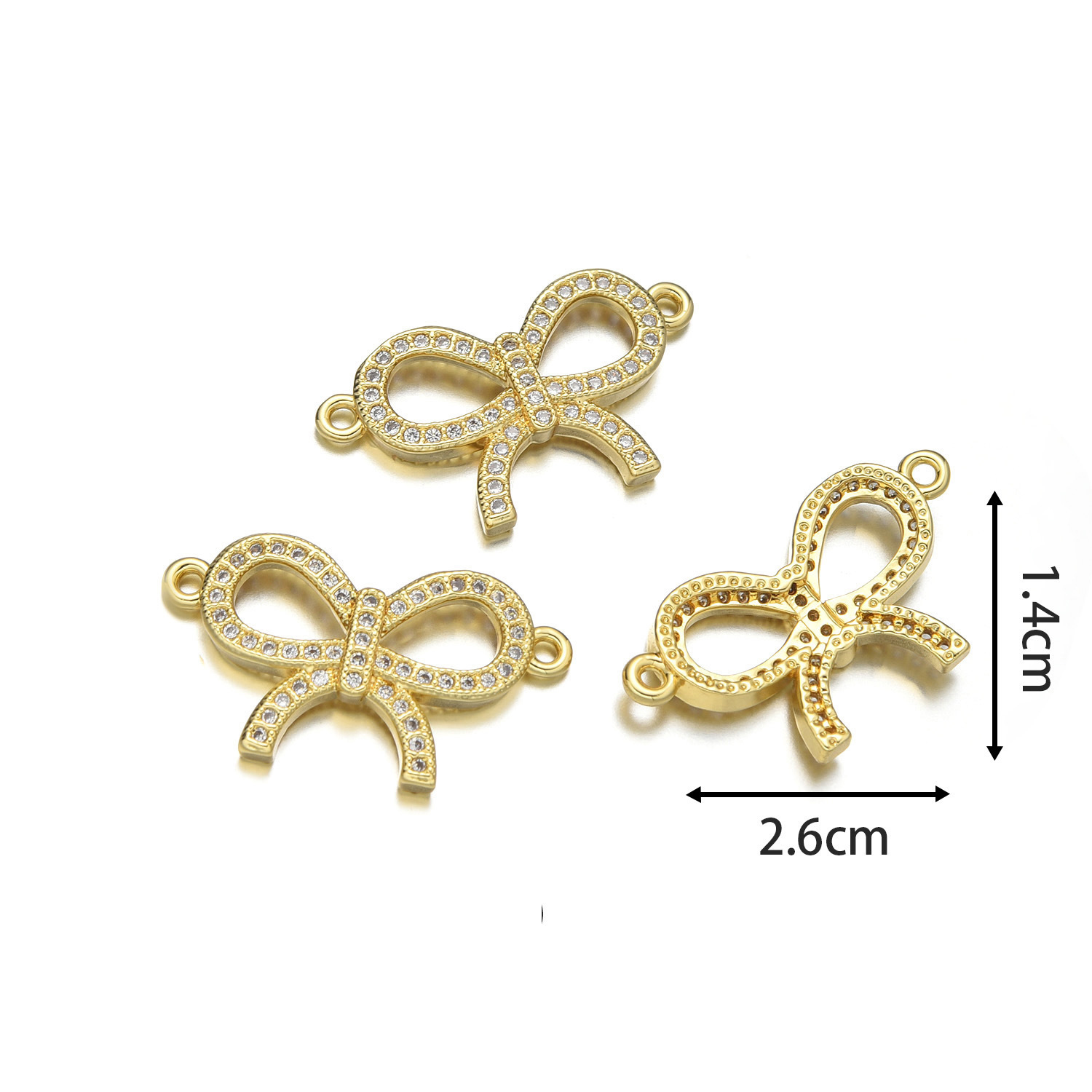 Bow tie hand sign style d (gold)