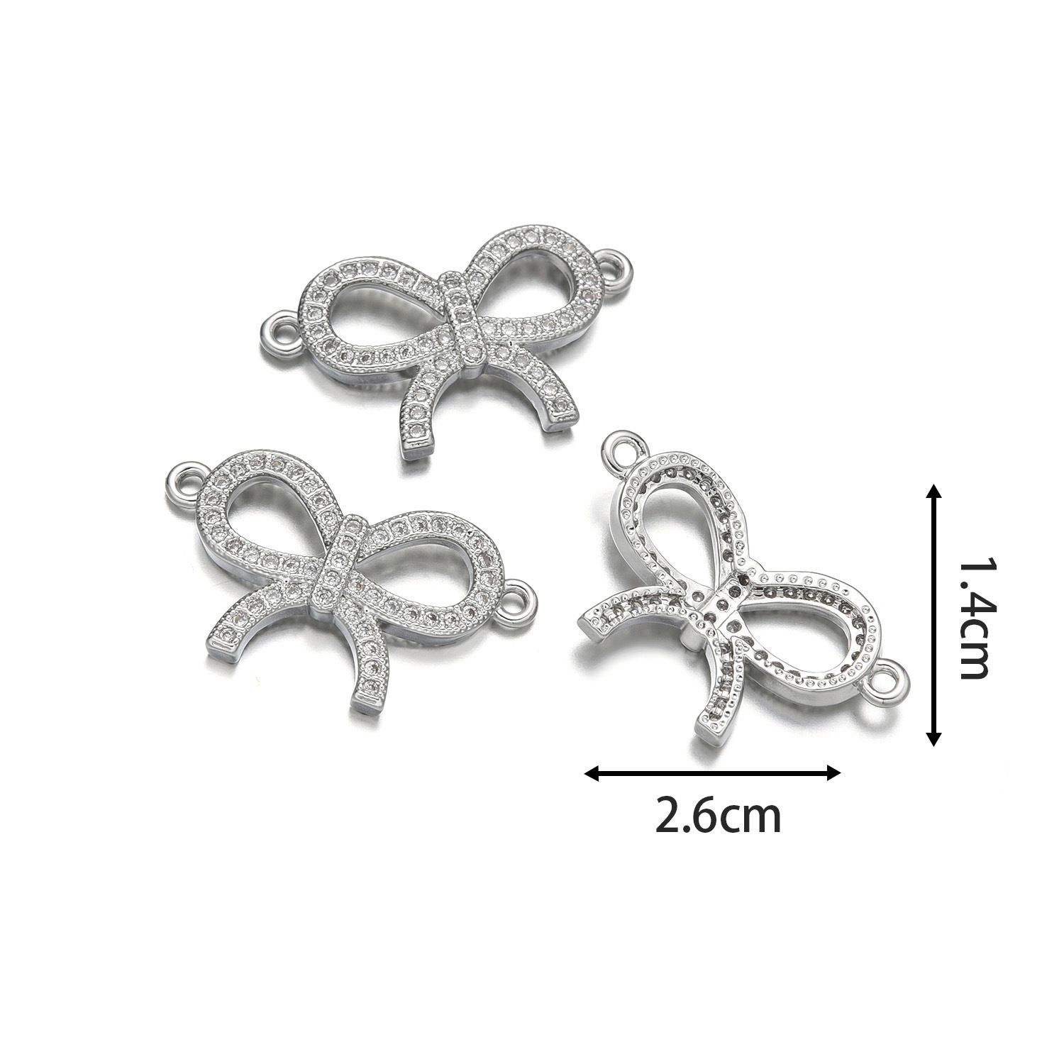 Bow tie hand style d (white gold)