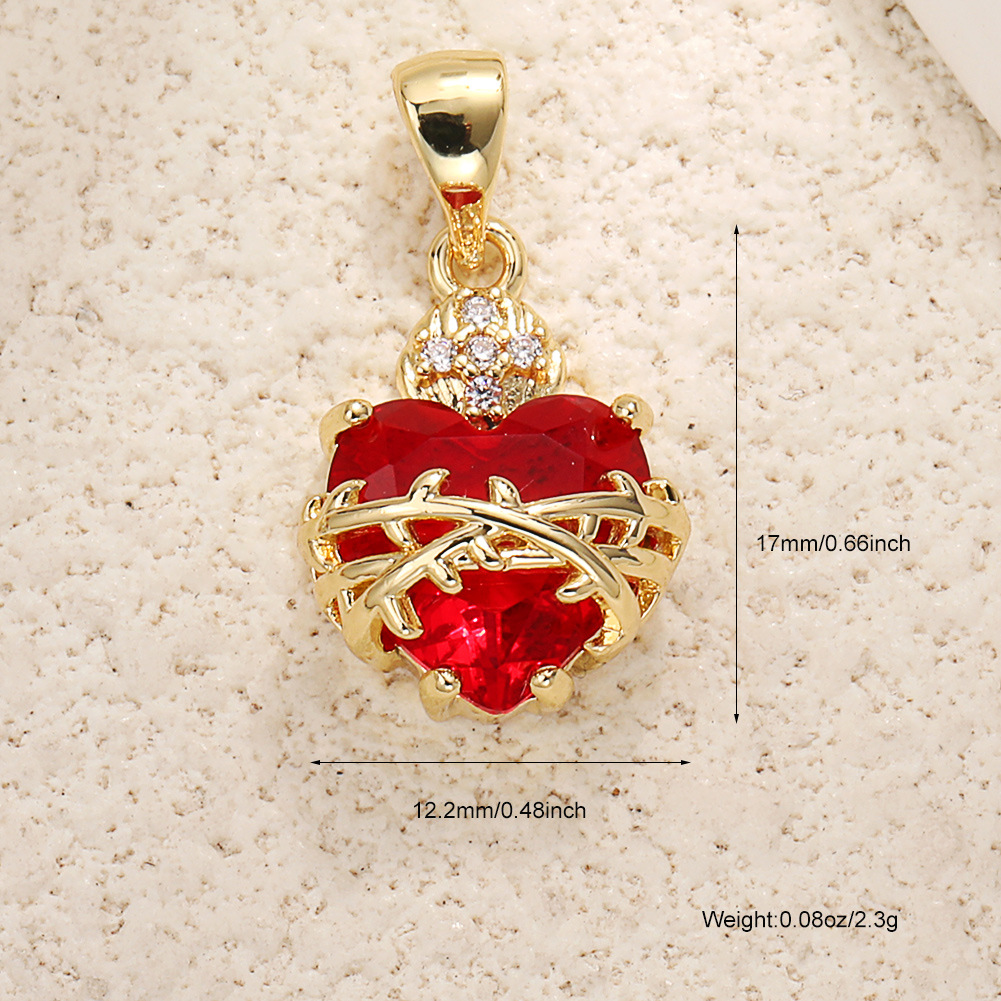 A1048 zircon cross pendant (chain not included)