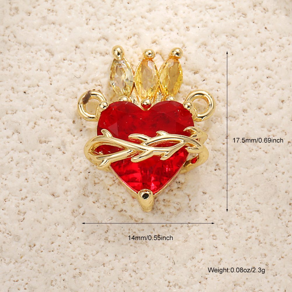 A1054 zircon double hanging (excluding chain)