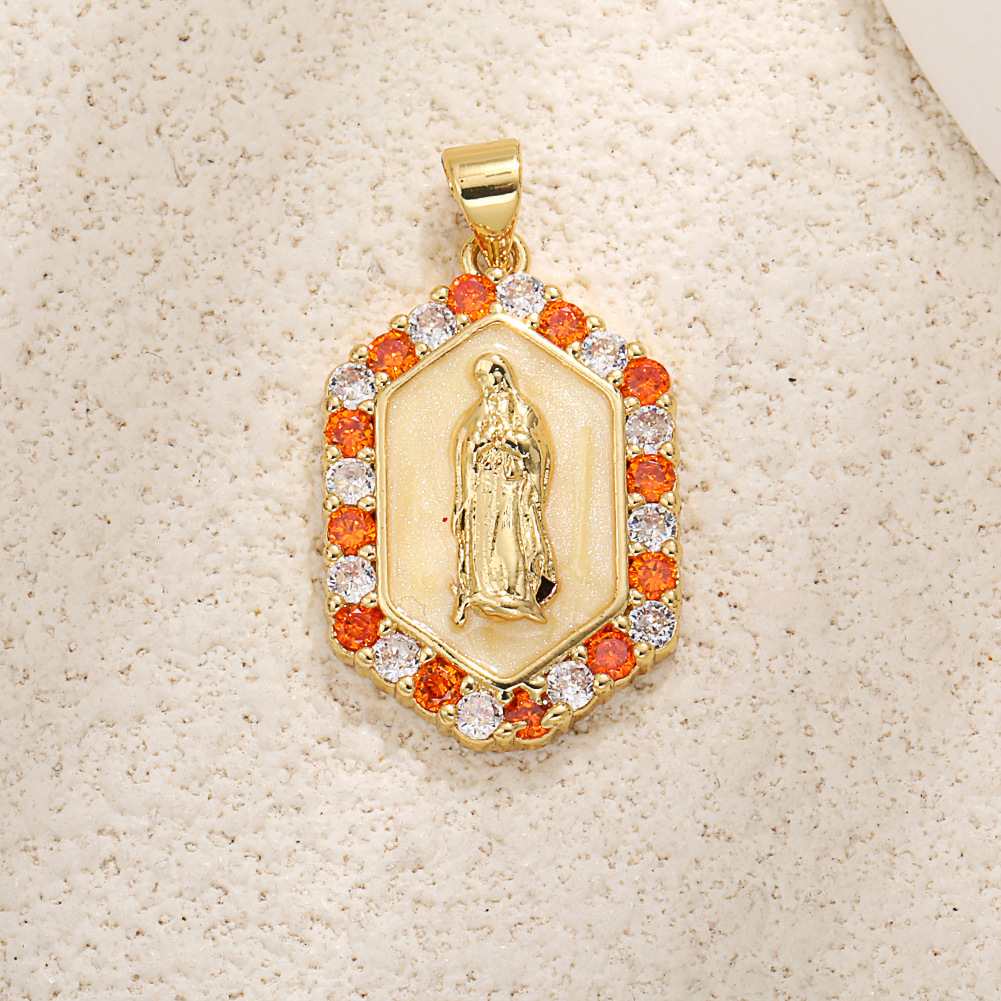 A1034 orange zircon madonna