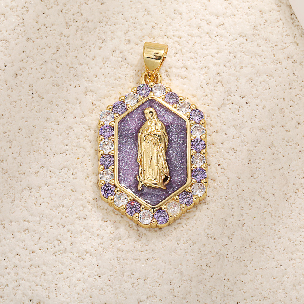 A1036 purple zircon madonna