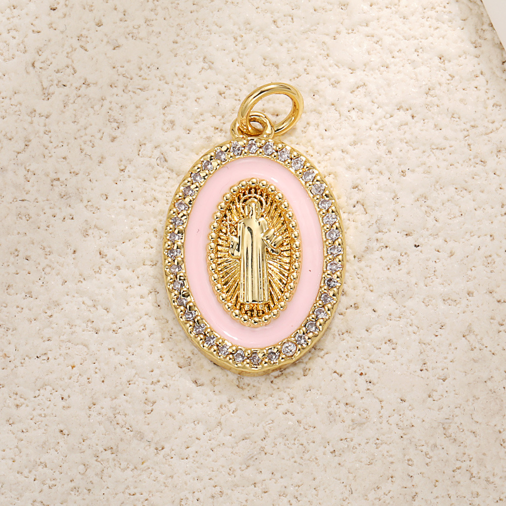 A1041 pink oval madonna