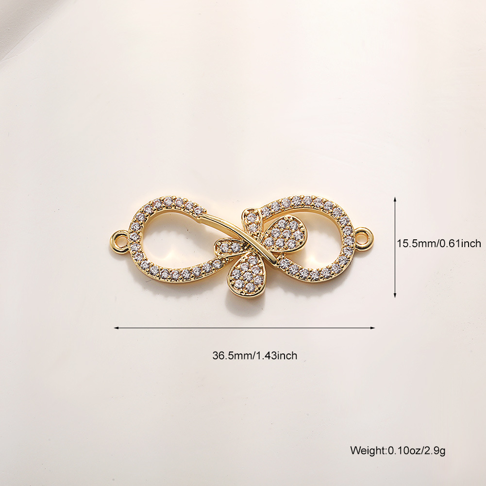 A936 double hanging zircon hand sign