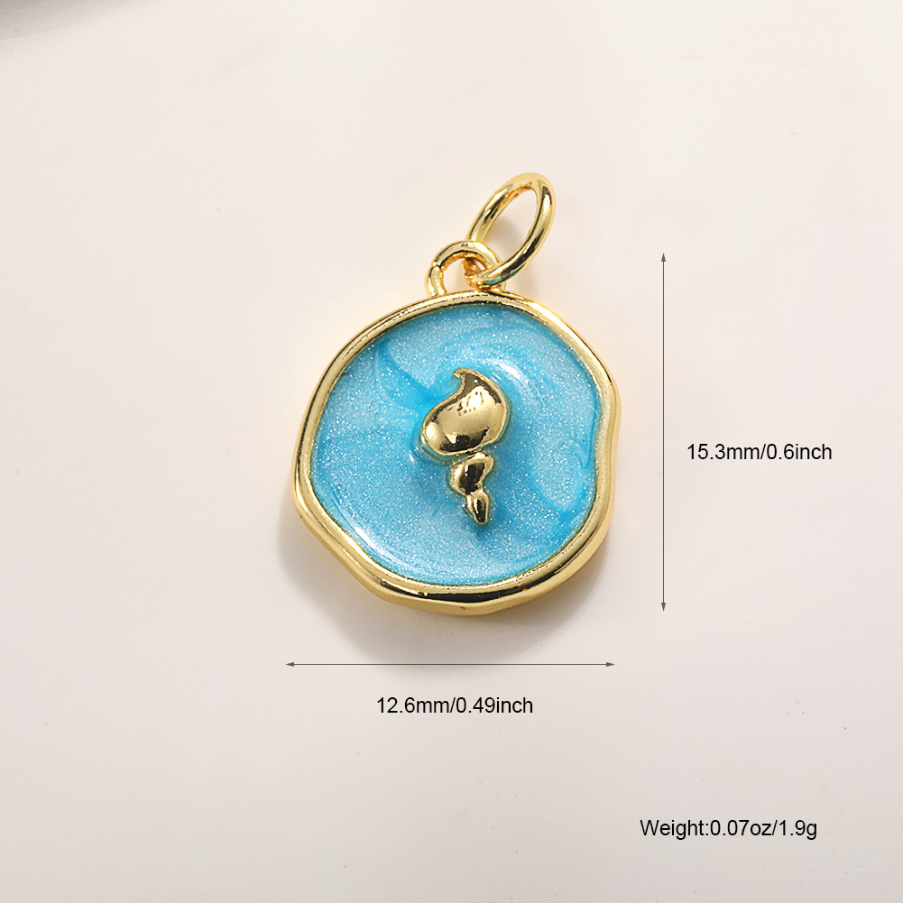 A786 blue oil dripping conch