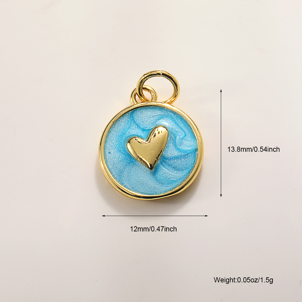 A787 blue dripping oil heart