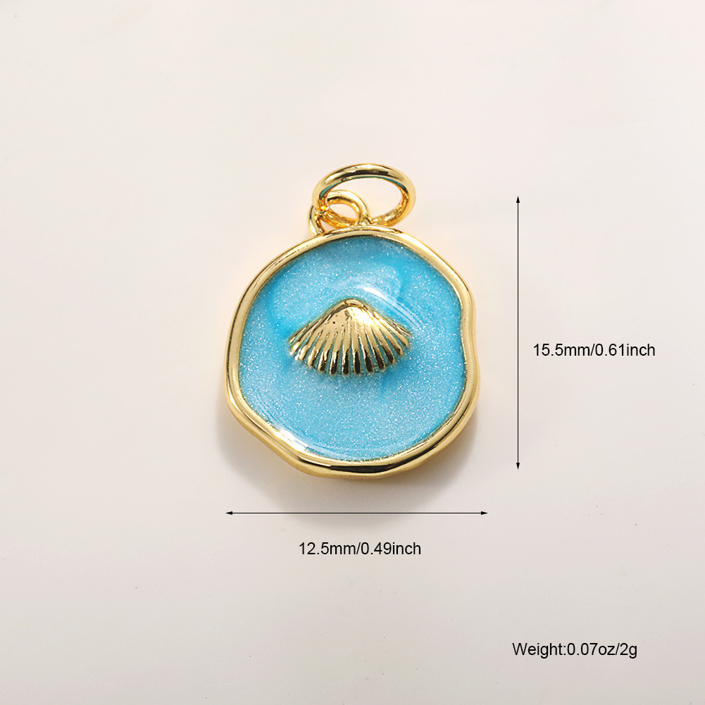 A790 blue oil dripping shell