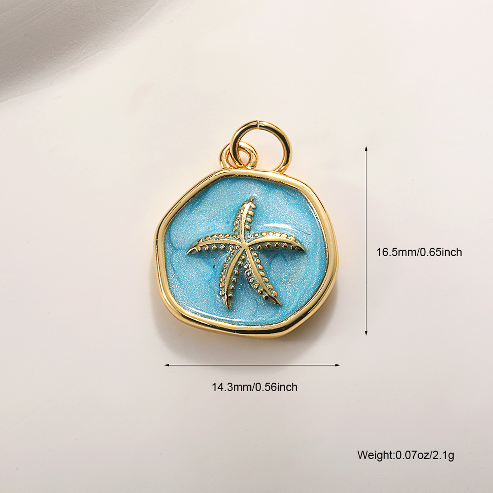 A792 blue oil dripping starfish