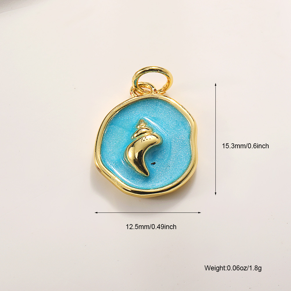 A793 blue oil dripping conch 2