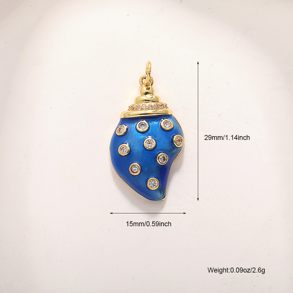 A607 blue zircon conch