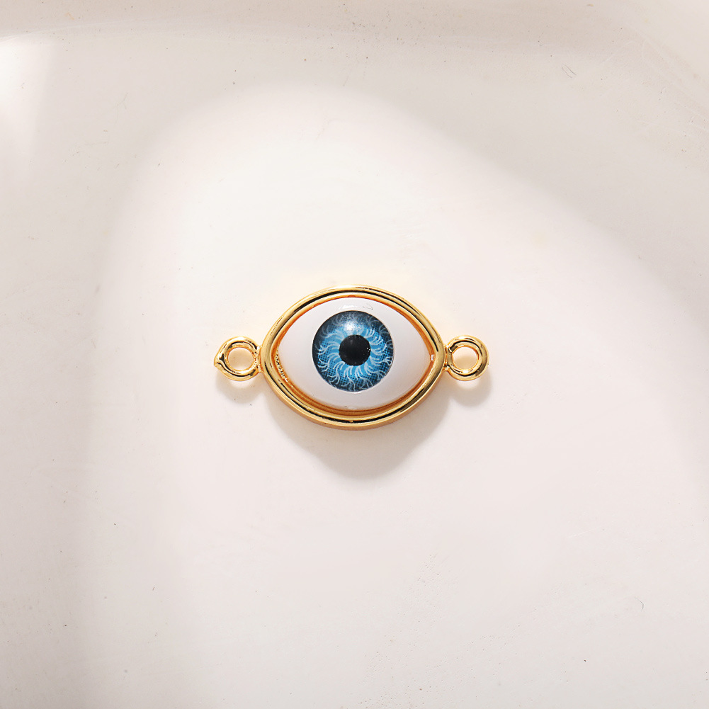 A555 blue oval eyes double holes