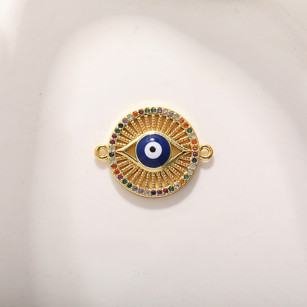 A557 dark blue full inlaid colored zirconium hand sign