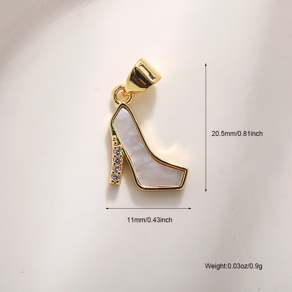 A699 high heels (natural white shell)