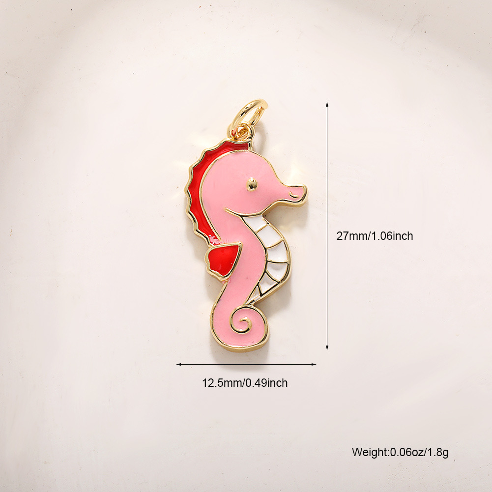 A590 three-color seahorse large