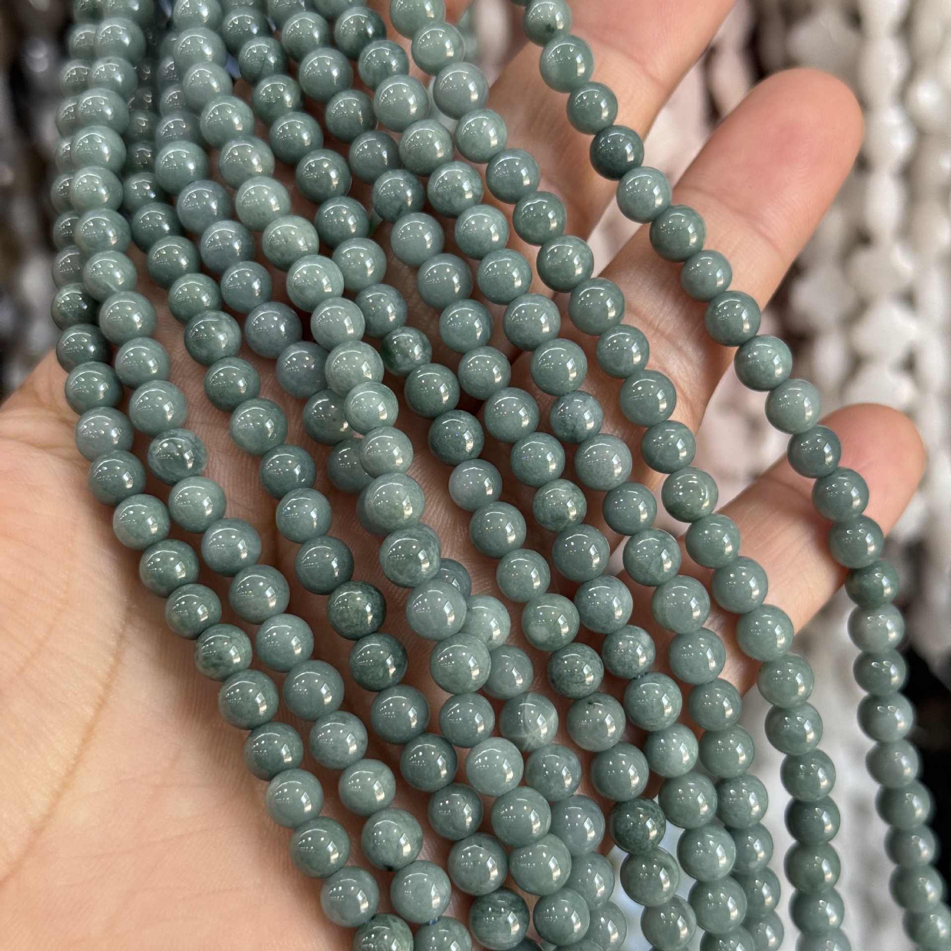 6mm jade round beads
