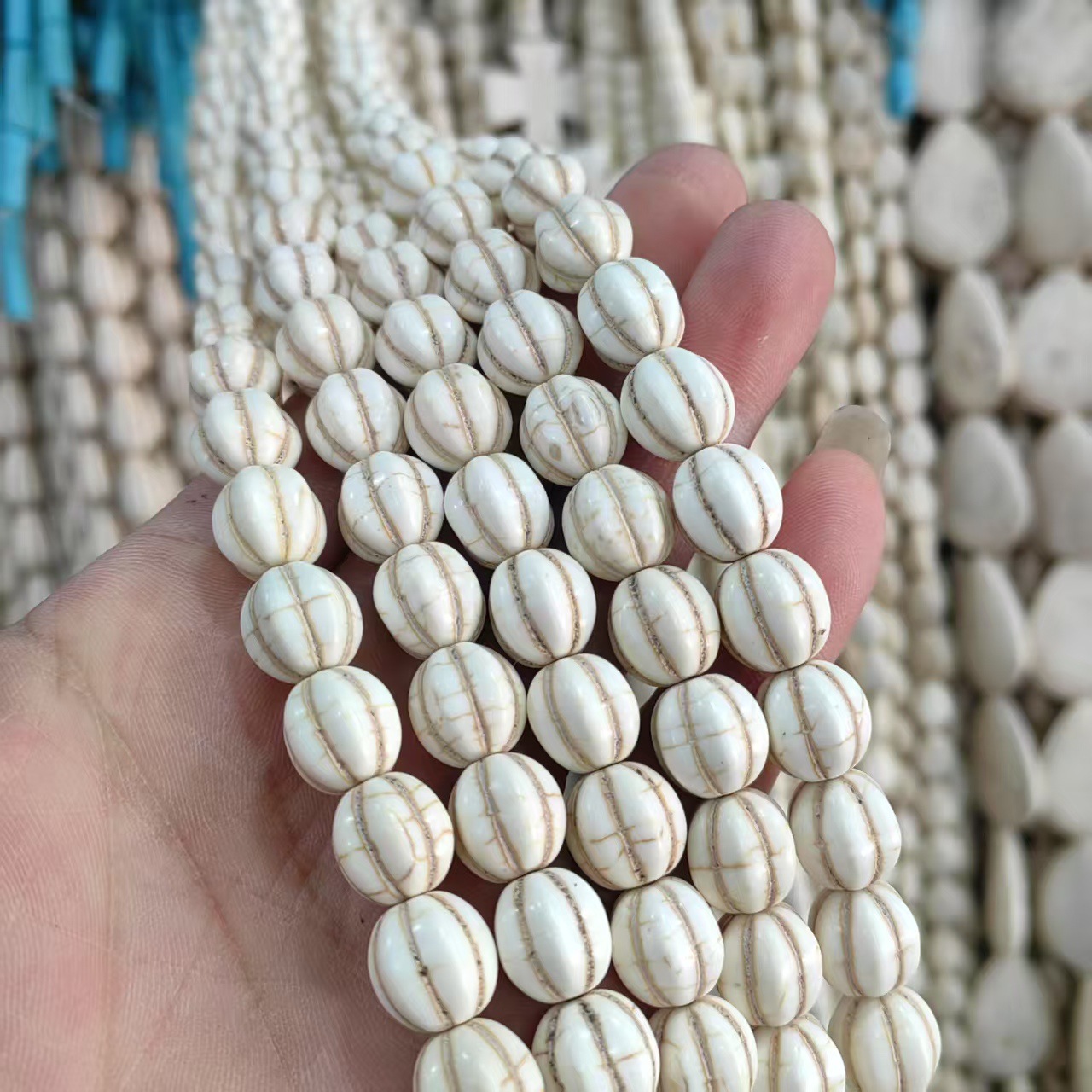 10mm watermelon beads/about 38 pieces