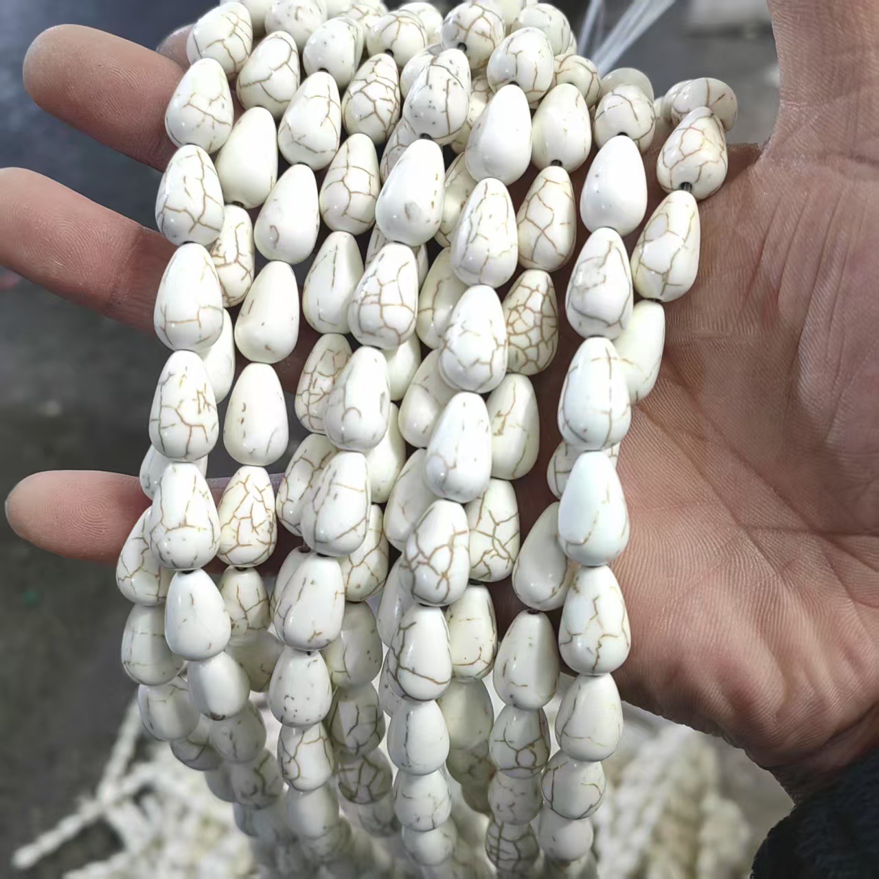 10*16mm straight hole water droplets/about 24 pcs