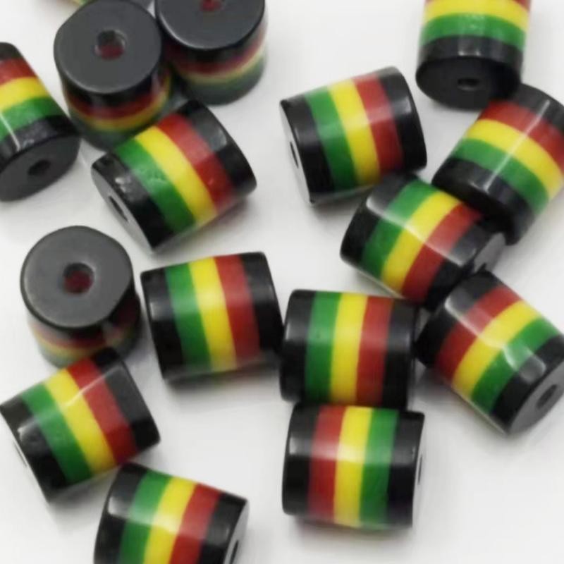 Black green yellow red rainbow