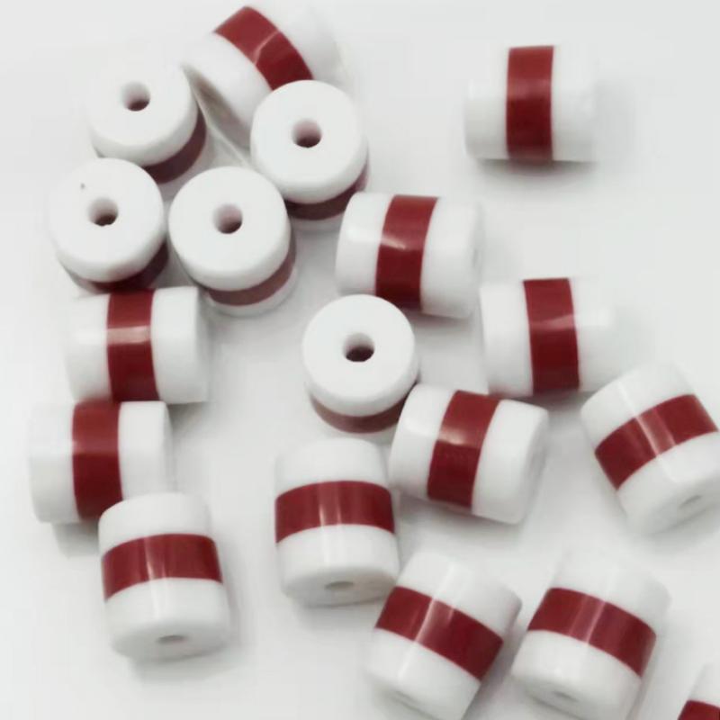 Dark red white stripes