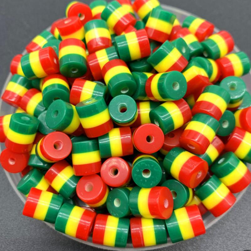 Dark green yellow red