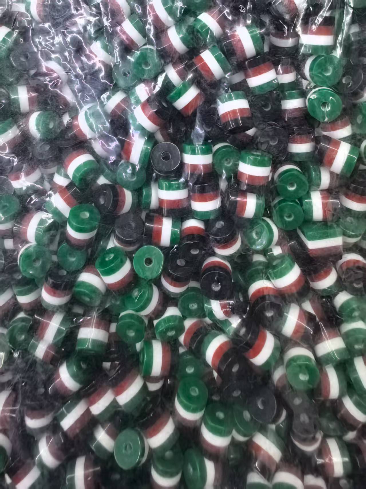 Black red white green