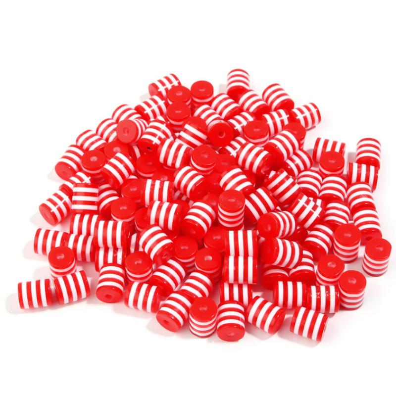 Translucent red and white