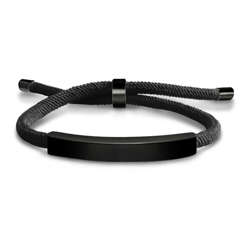 Black rope bracelet black