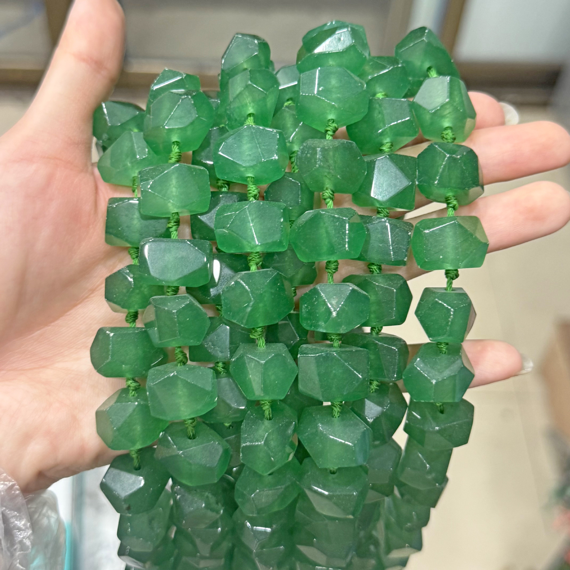 Synthetic Green Calcedony