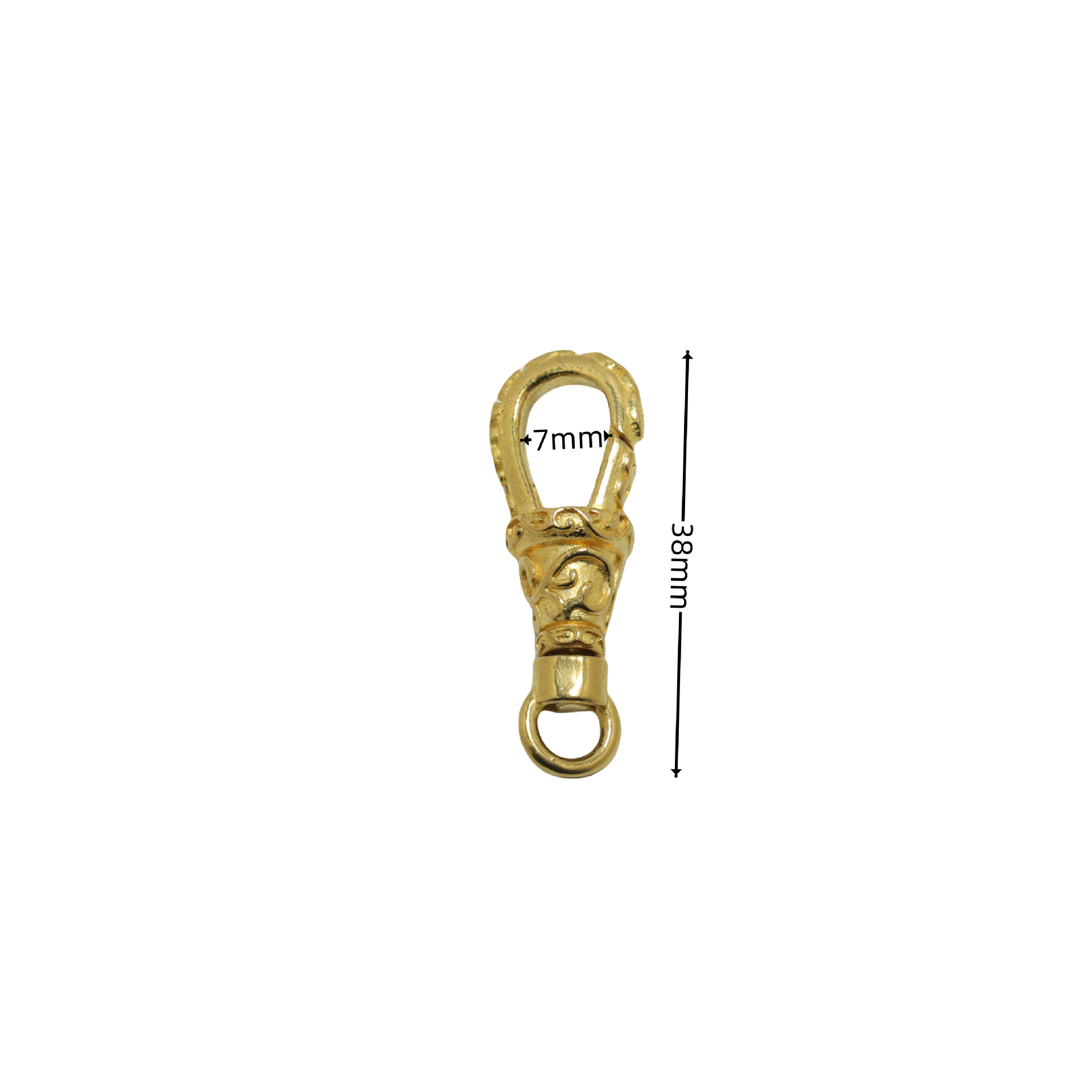 Brass simple pliers hook length 38mm