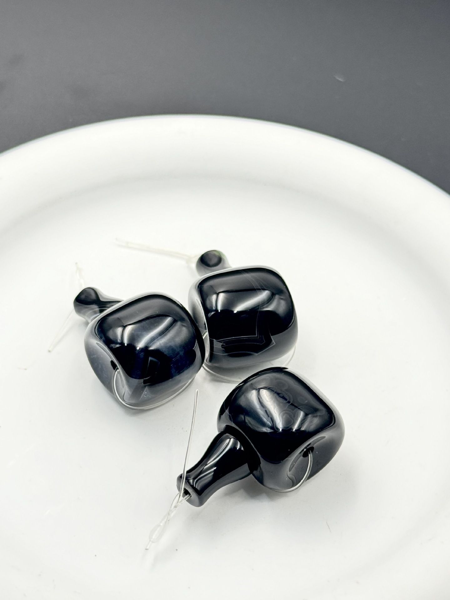 O Black agate 17*18MM