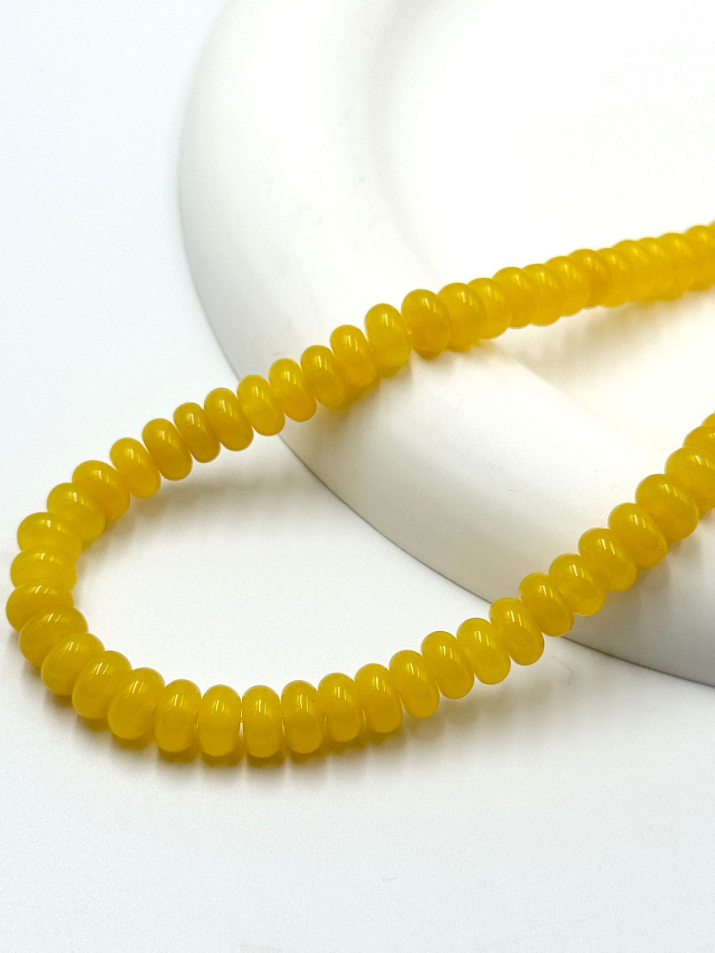 L Corn yellow chalcedony 3*6MM/118pcs