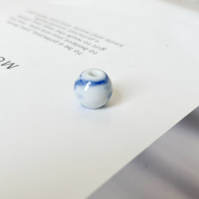 White sprinkled blue and white