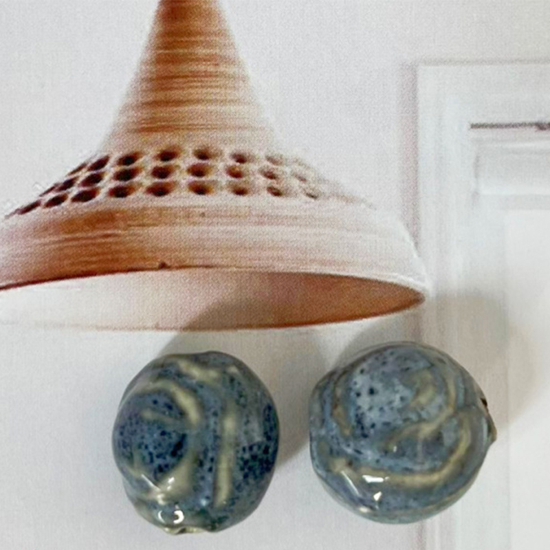 Flower glaze dark blue