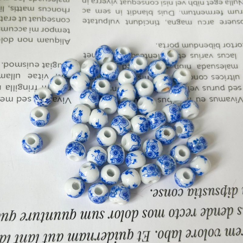 Blue and white plum blossom