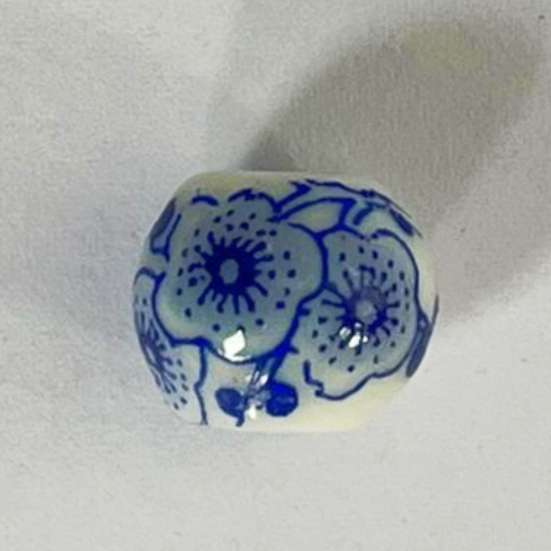 Blue and white plum blossom