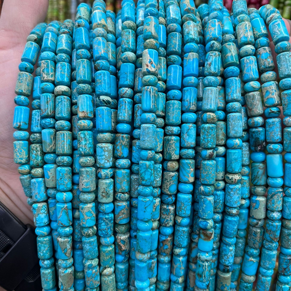 Aqua blue Impression Jasper