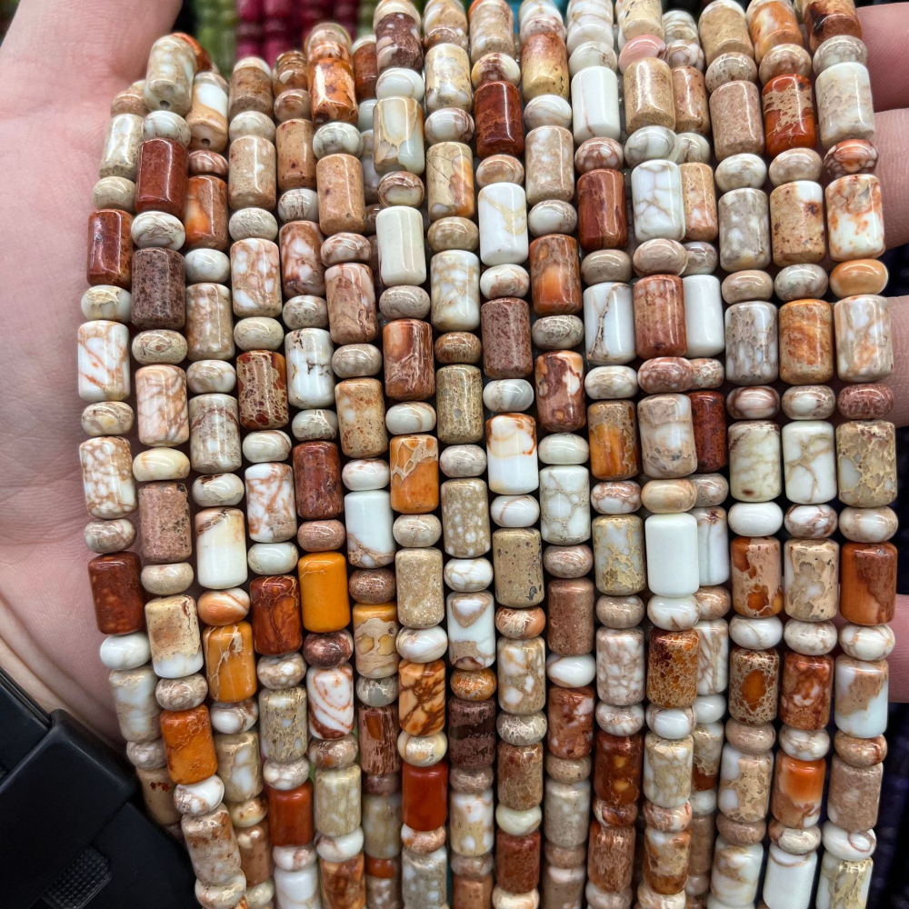 Orange and white Impression Jasper