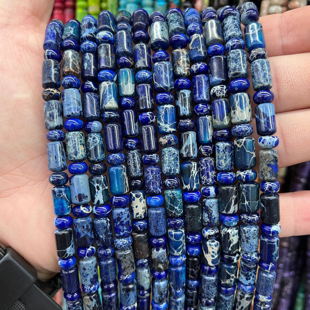 Dark blue Impression Jasper