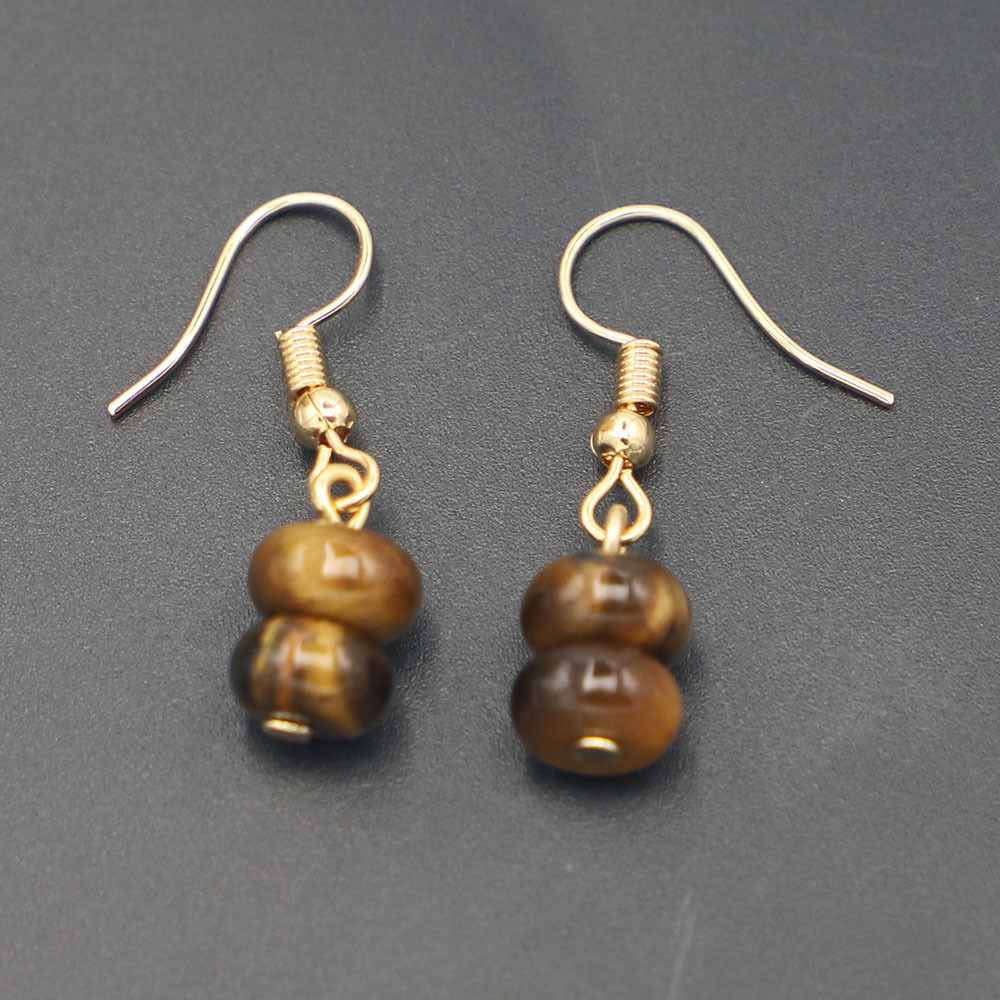 Gold tiger eye stone abacus beads