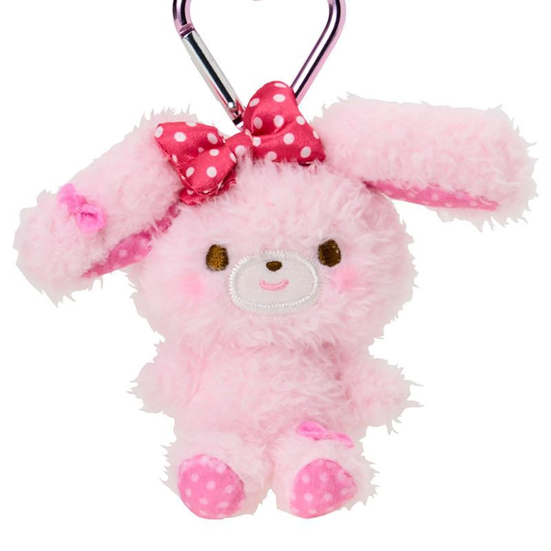Little pink rabbit love button pendant