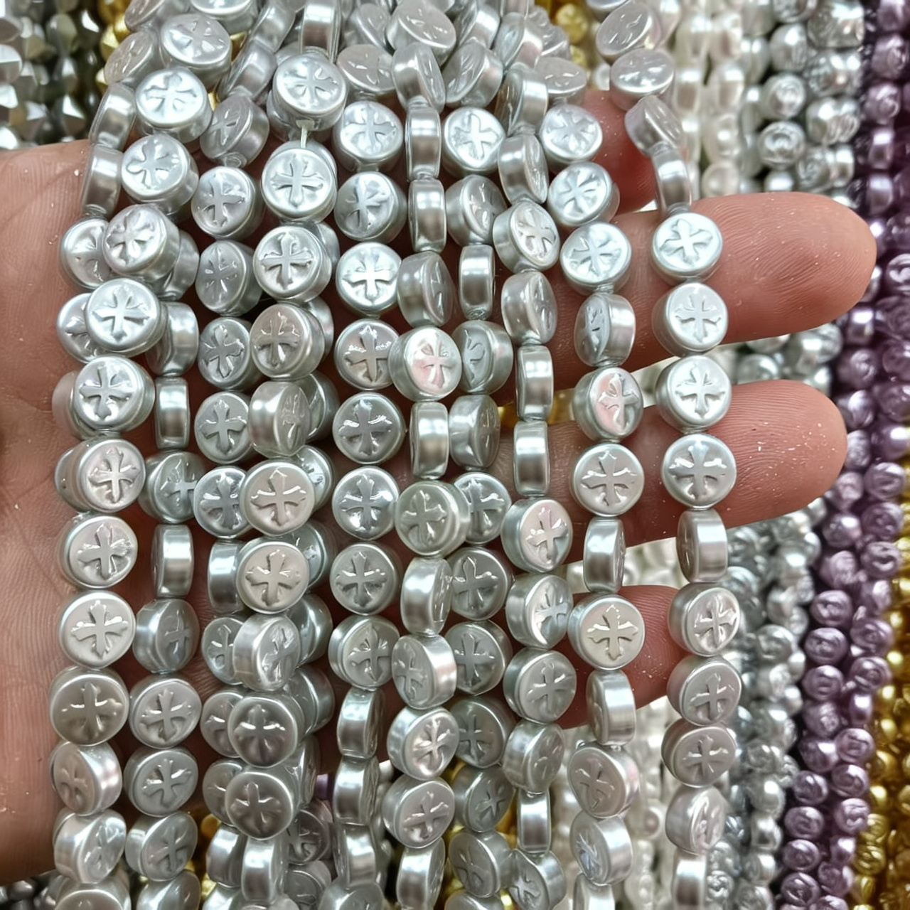 11mm round cross gray