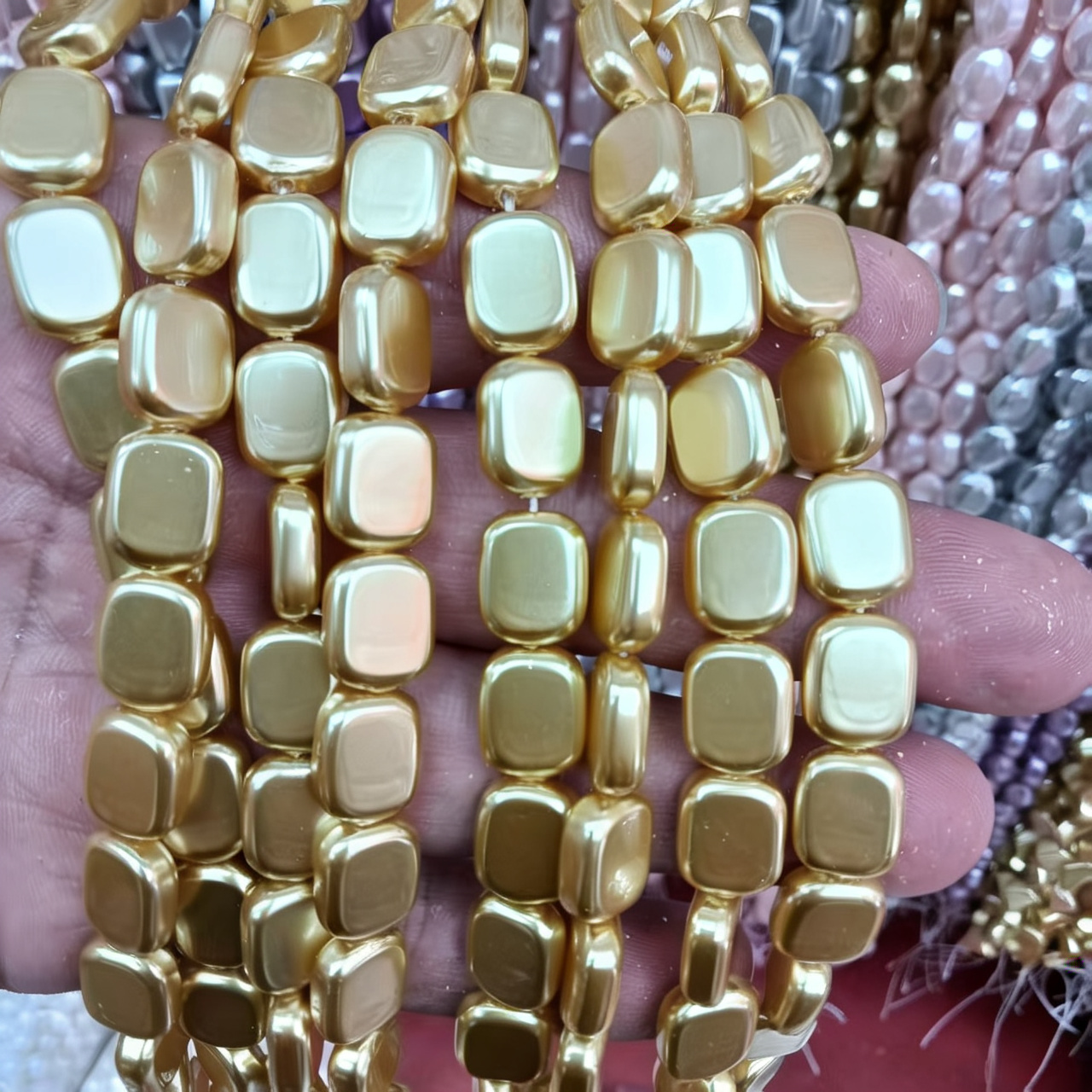 10x12mm rectangular yellow