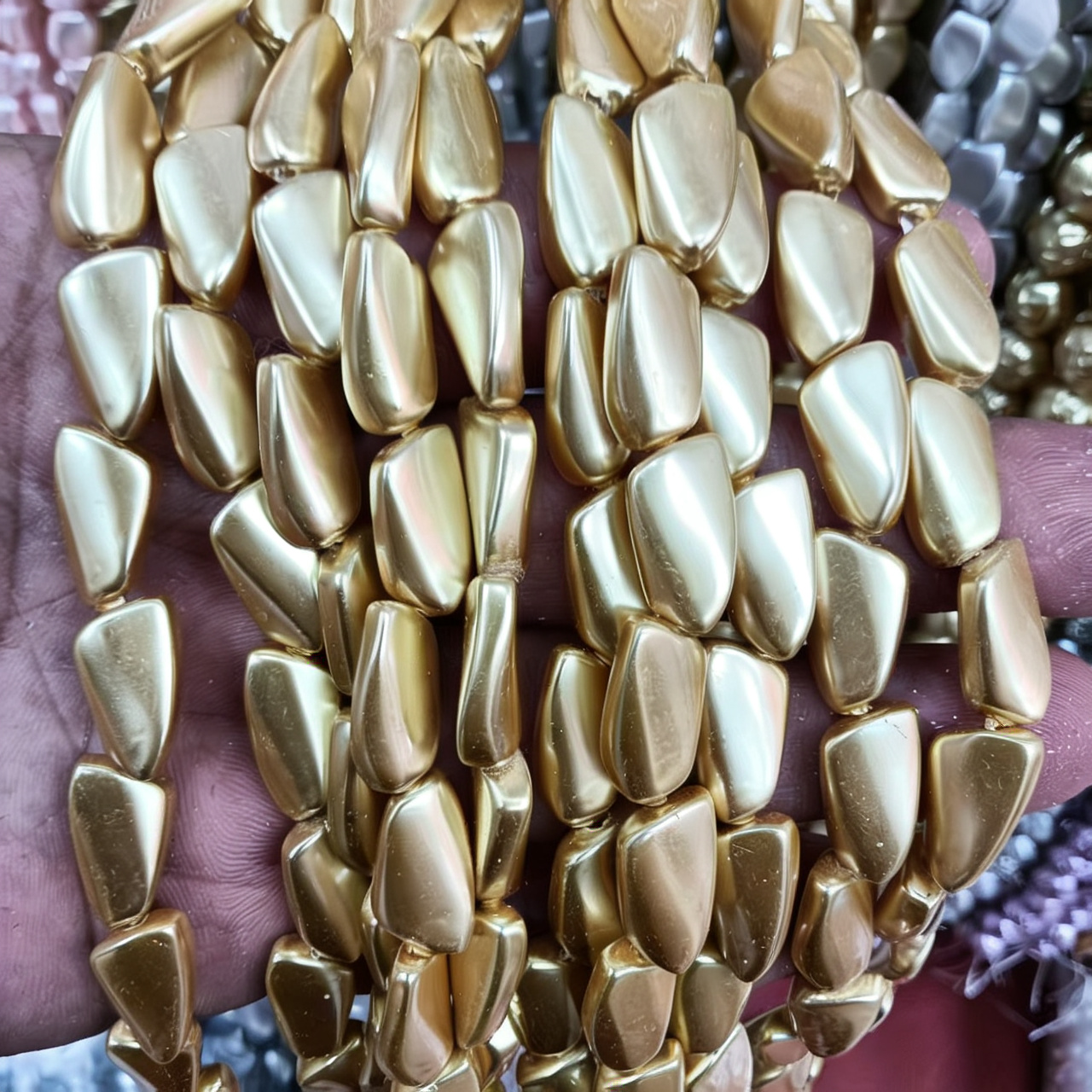 9x15mm piece irregular yellow