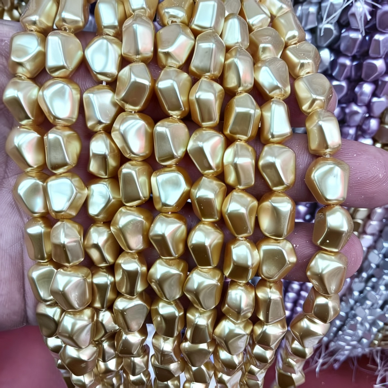 10x13mm irregular yellow