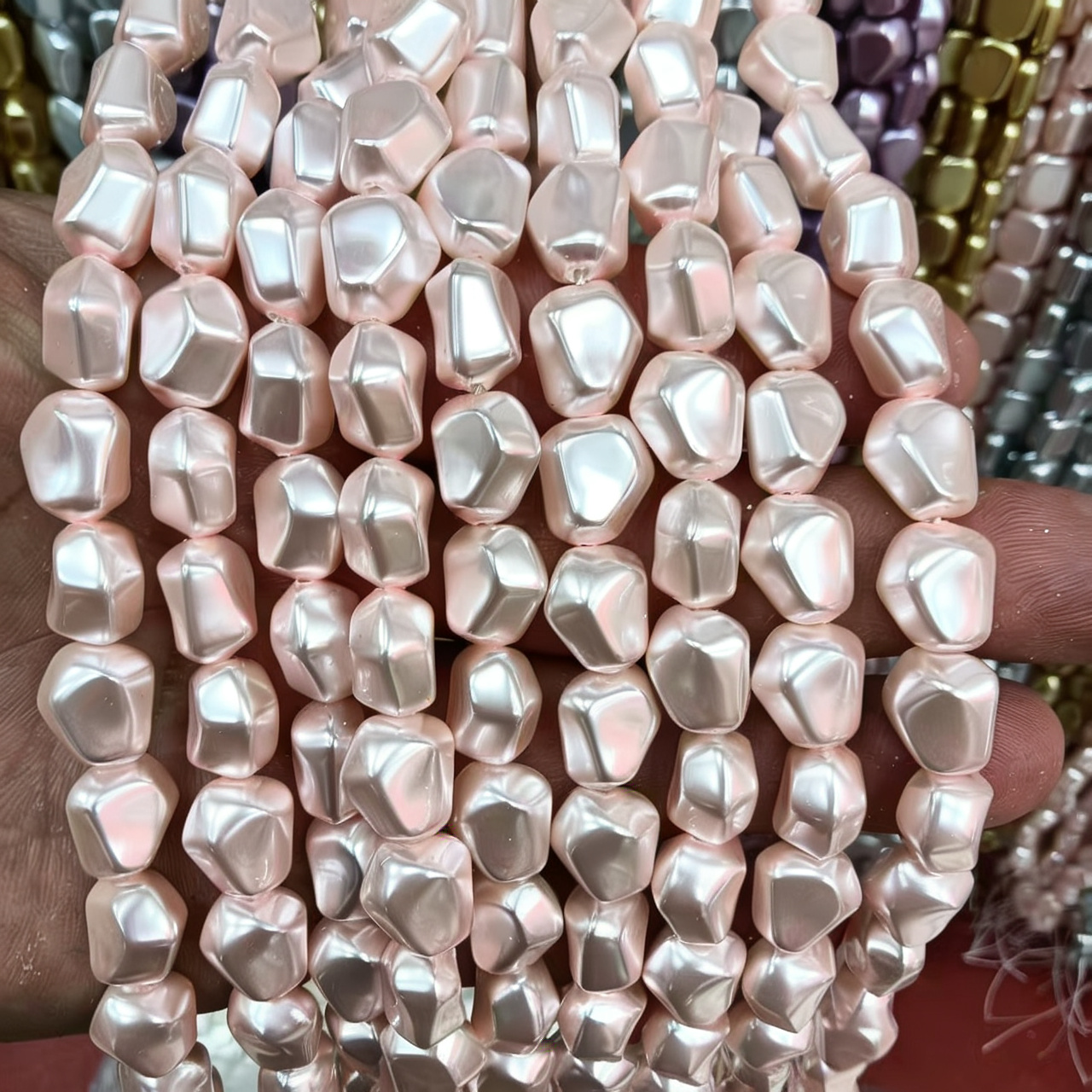 10x13mm irregular pink