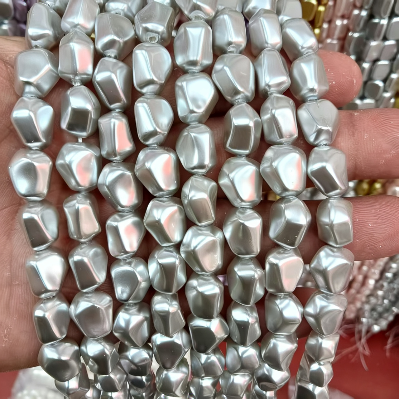 9x15mm irregular gray