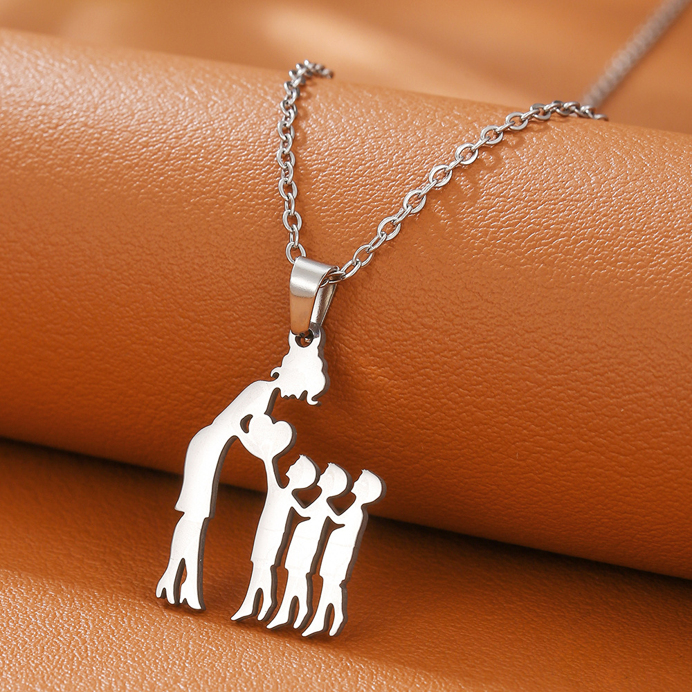 D1598-1 [steel color] mom 3 sons