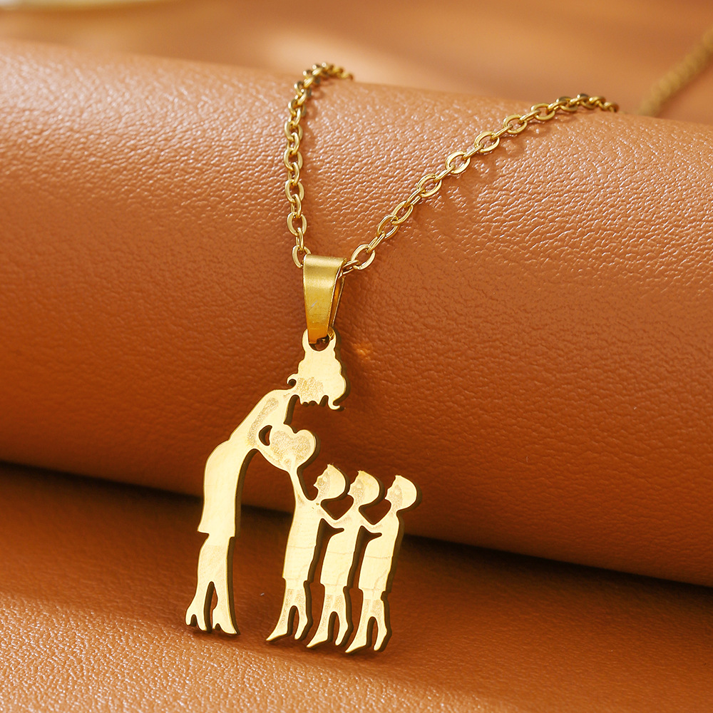 D1607-1 [steel color] mom 3 sons